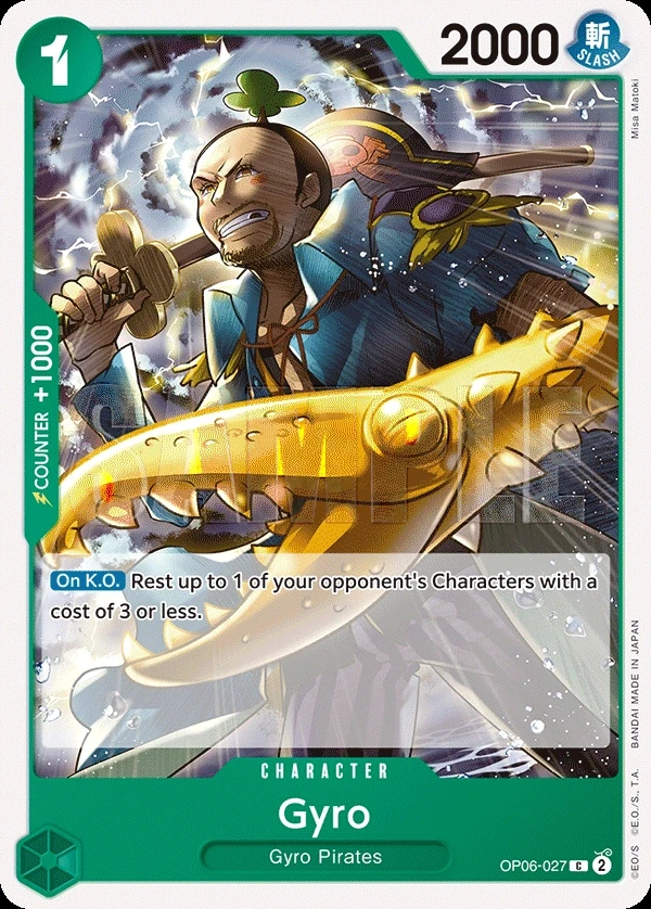 Gyro (OP06-027) One Piece card
