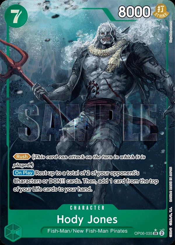 Hody Jones (OP06-035_p1) Alt Art One Piece card