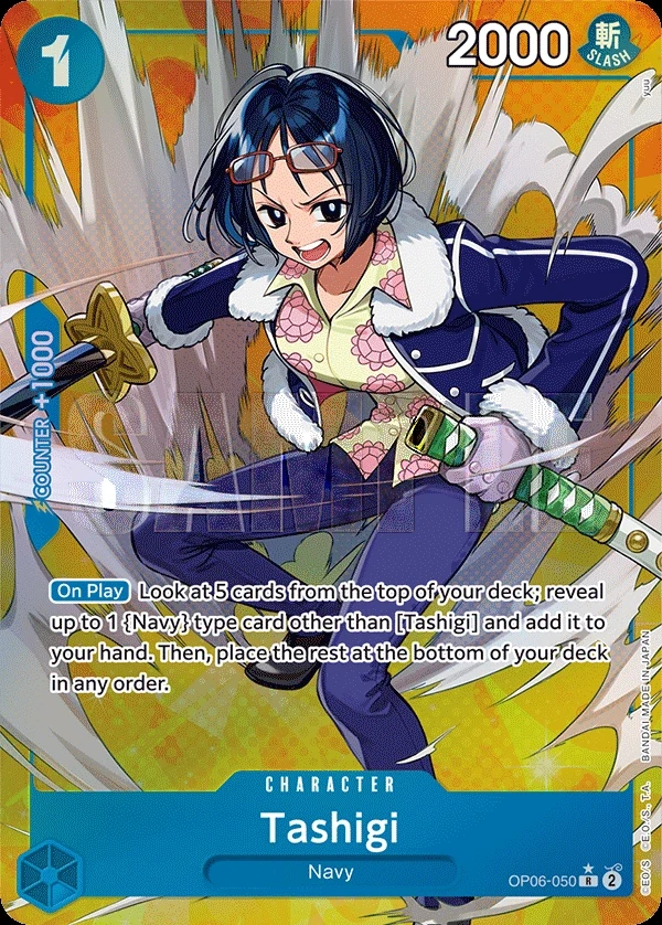 Tashigi (OP06-050_p1) Alt Art One Piece card