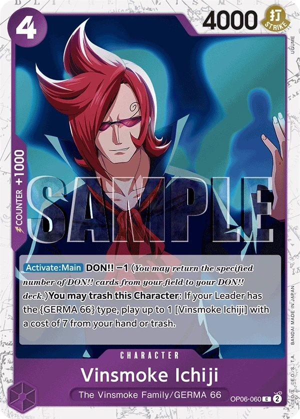 Vinsmoke Ichiji (OP06-060_p2) Alt Art One Piece card