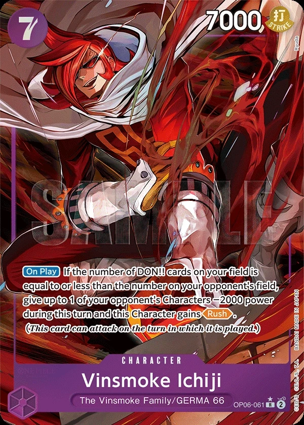Vinsmoke Ichiji (OP06-061_p1) Alt Art One Piece card