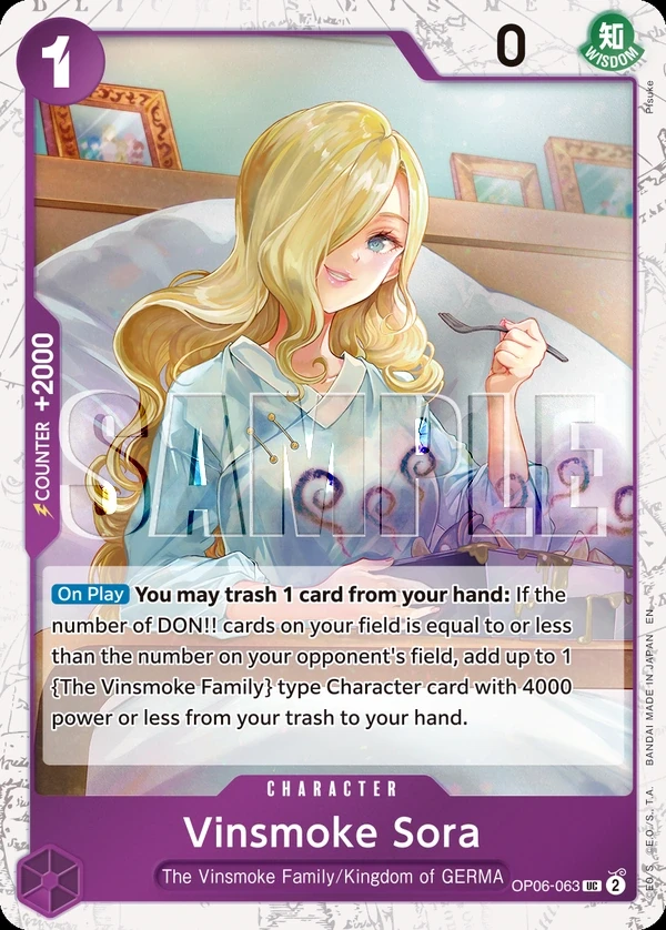 Vinsmoke Sora (OP06-063_p1) Alt Art One Piece card