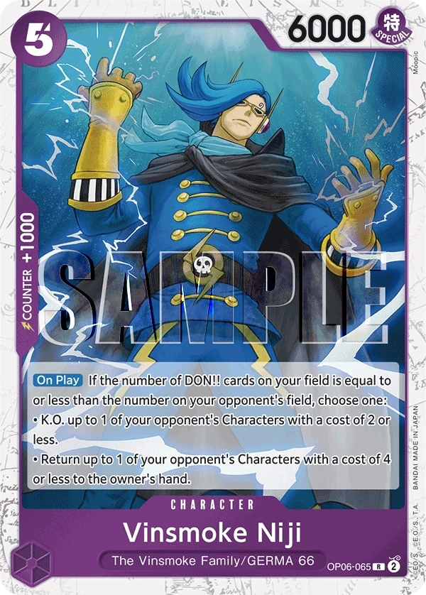 Vinsmoke Niji (OP06-065_p2) Alt Art One Piece card
