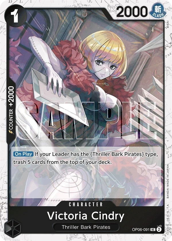 Victoria Cindry (OP06-091_p2) Alt Art One Piece card