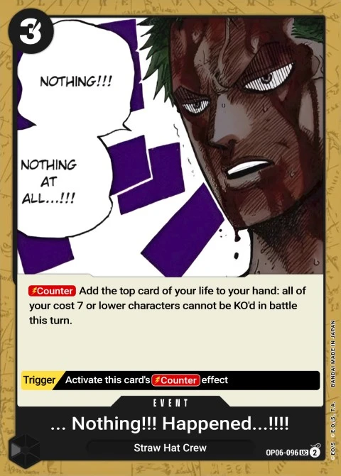 ...Nothing...at All!!! (OP06-096) One Piece card