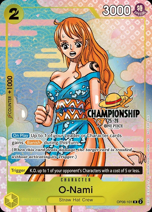 O-Nami (OP06-101_p5) Alt Art One Piece card