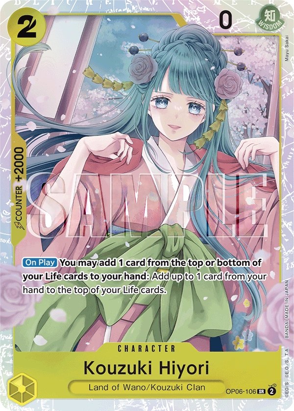 Kouzuki Hiyori (OP06-106_r1) Reprint One Piece card