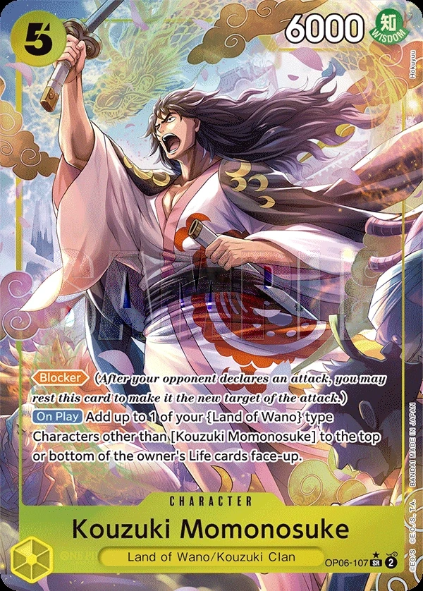 Kouzuki Momonosuke (OP06-107_p1) Alt Art One Piece card
