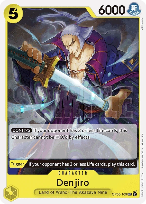 Denjiro (OP06-109_r1) Reprint One Piece card