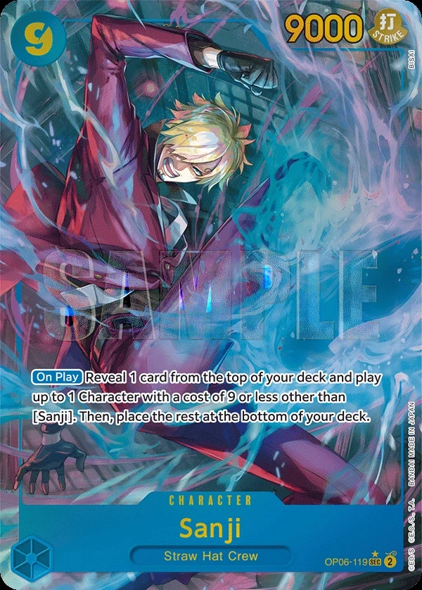 Sanji (OP06-119_p1) Alt Art One Piece card