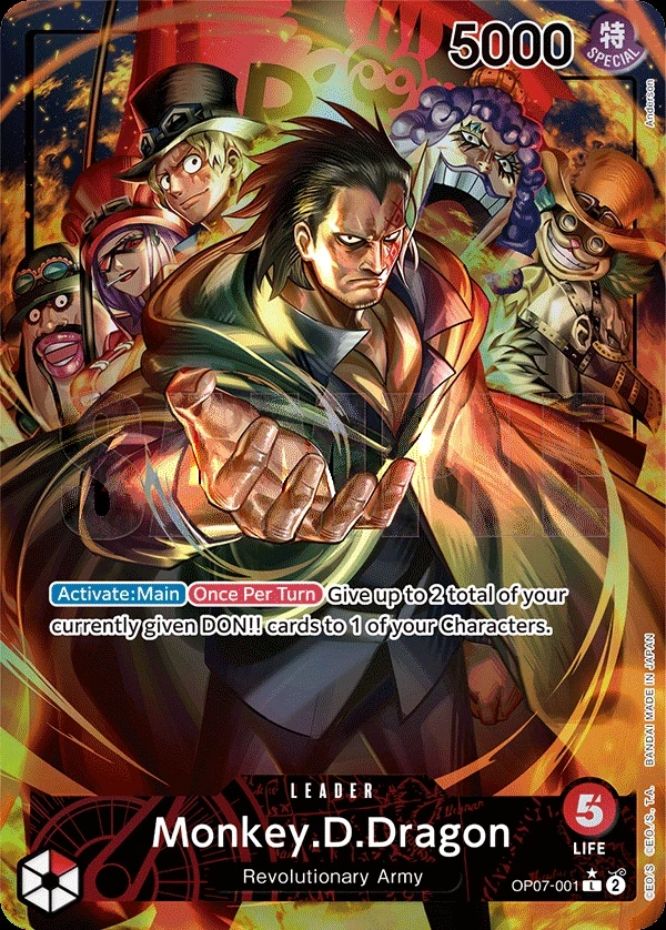 Monkey.D.Dragon (OP07-001_p1) Alt Art One Piece card