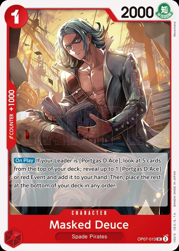 Masked Deuce (OP07-013) One Piece card