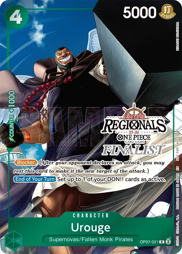 Urouge (OP07-021_p3) Alt Art One Piece card