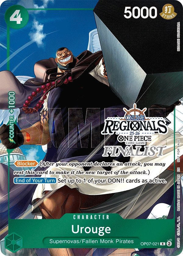 Urouge (OP07-021_p6) Alt Art One Piece card