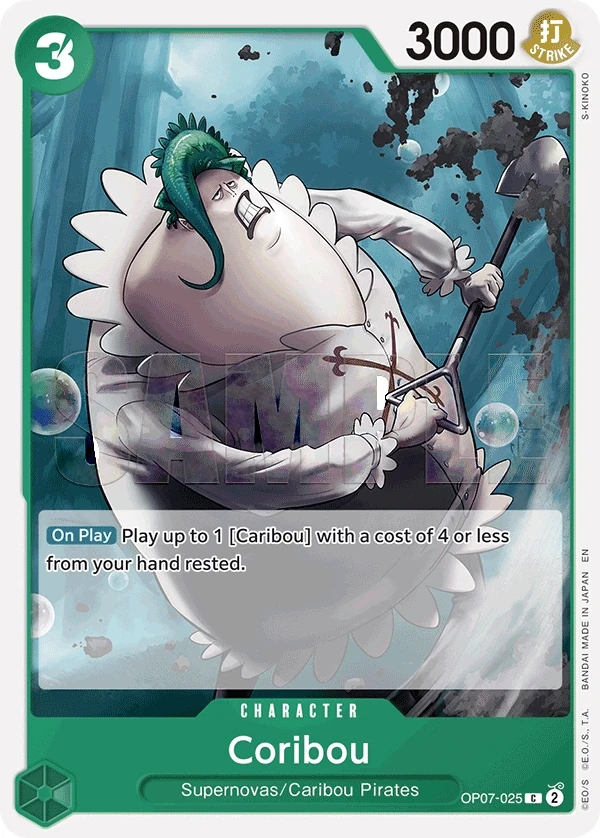 Coribou (OP07-025_r1) Reprint One Piece card