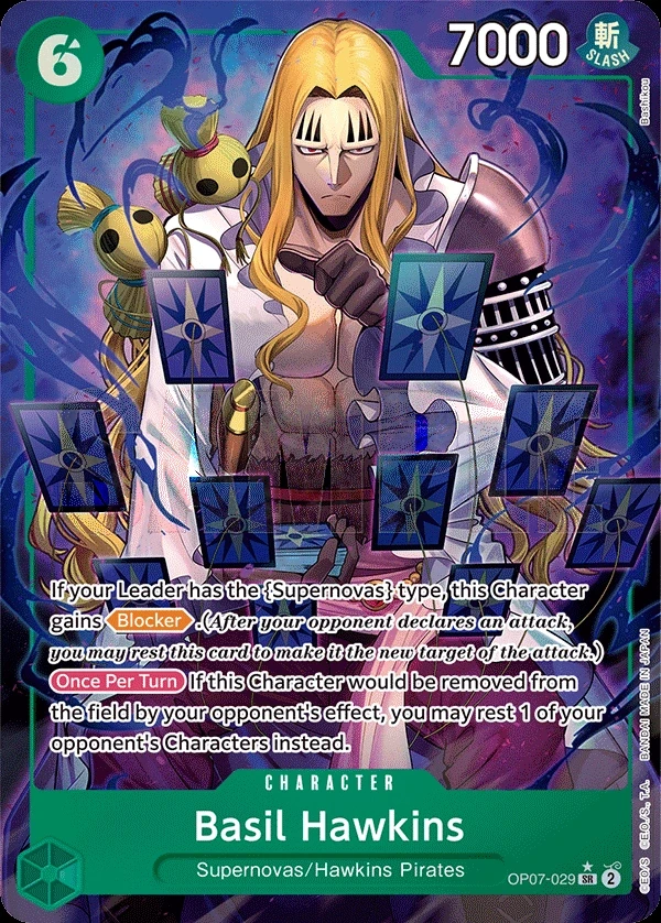 Basil Hawkins (OP07-029_p1) Alt Art One Piece card