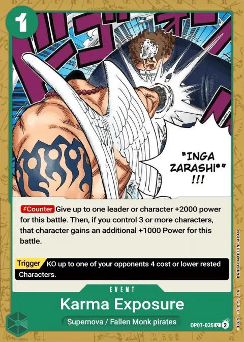 Karmic Punishment (OP07-035) One Piece card