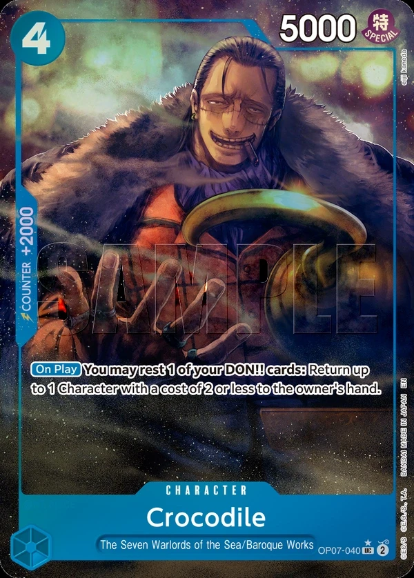 Crocodile (OP07-040_p3) Alt Art One Piece card