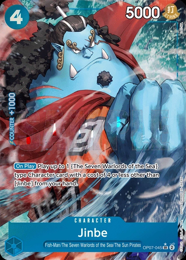 Jinbe (OP07-045_p1) Alt Art One Piece card