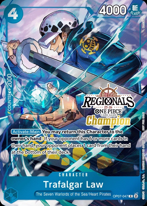 Trafalgar Law (OP07-047_p4) Alt Art One Piece card