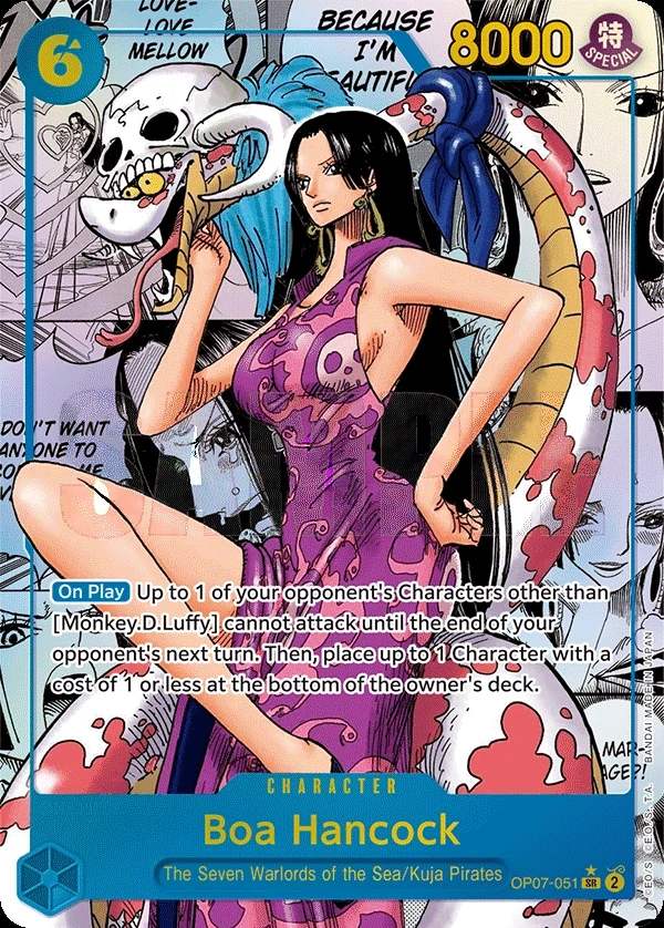 Boa Hancock (OP07-051_p2) Alt Art One Piece card