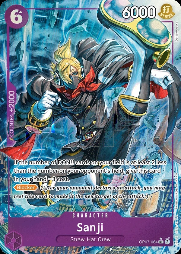 Sanji (OP07-064_p1) Alt Art One Piece card