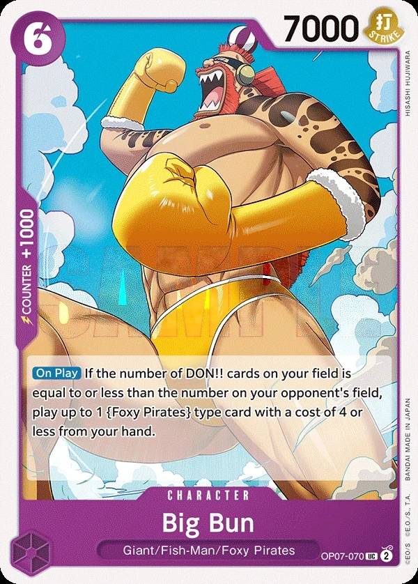 Big Bun (OP07-070) One Piece card