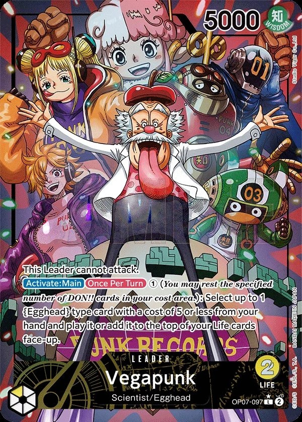 Vegapunk (OP07-097_p1) Alt Art One Piece card