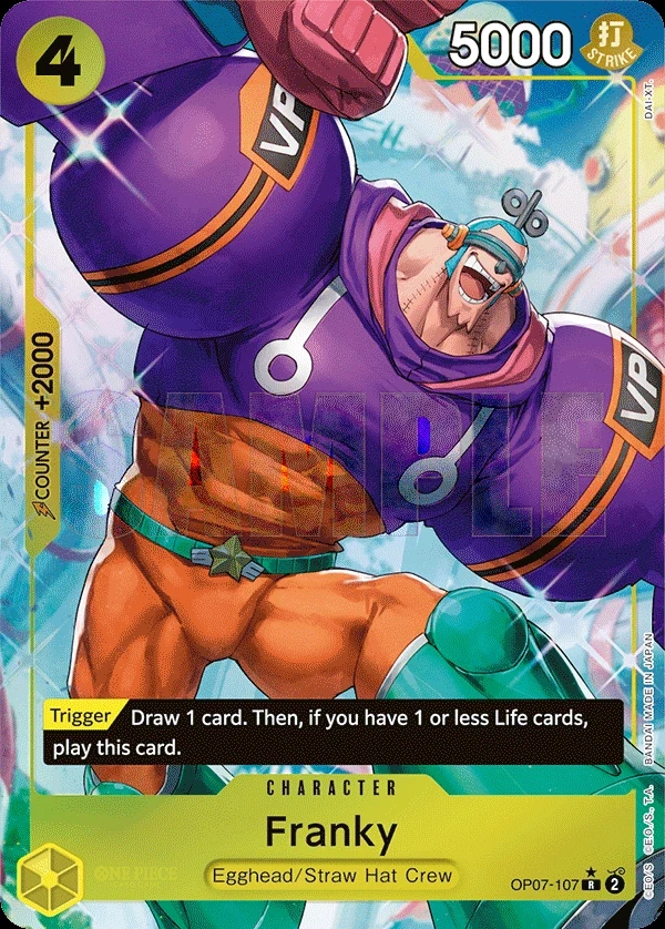 Franky (OP07-107_p1) Alt Art One Piece card