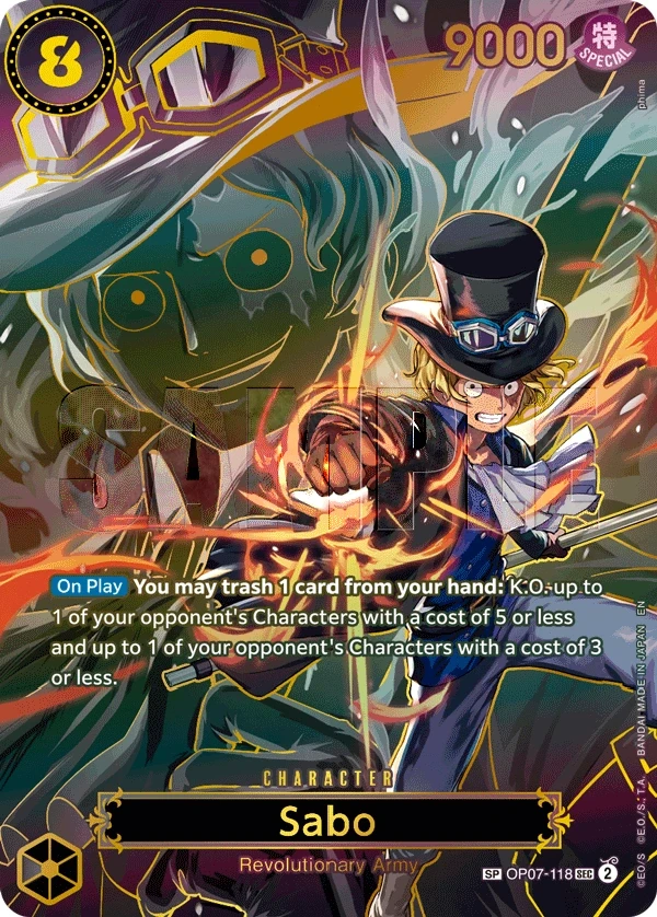 Sabo (OP07-118_p2) SP One Piece card