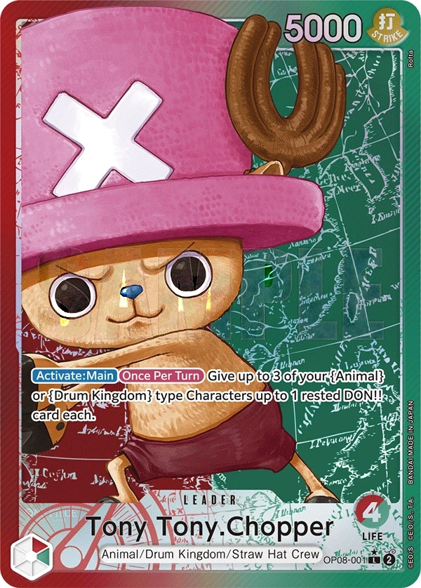 Tony Tony.Chopper (OP08-001_p1) Alt Art One Piece card