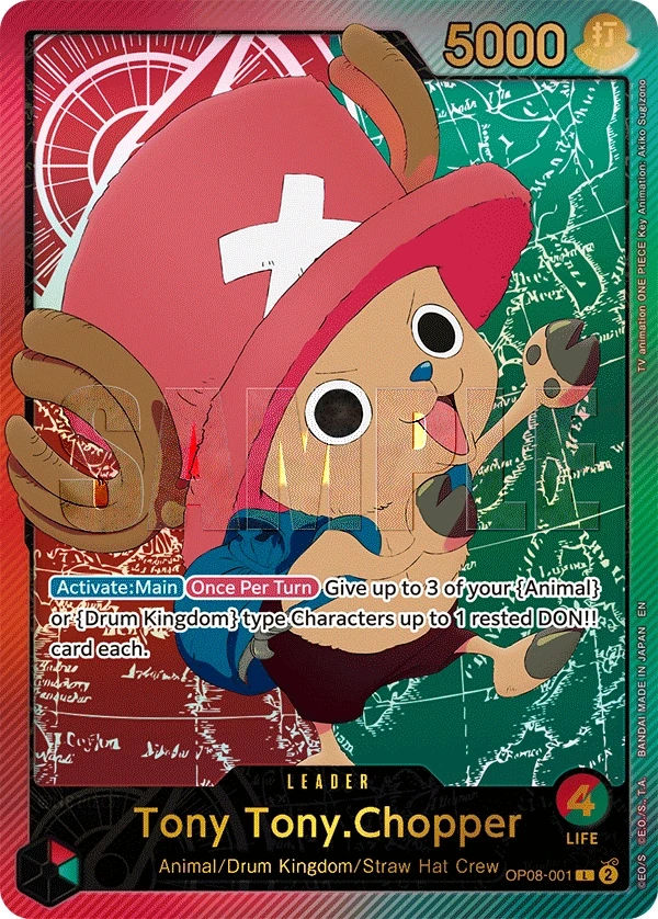 Tony Tony.Chopper (OP08-001_p2) Alt Art One Piece card