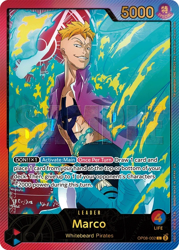 Marco (OP08-002_p2) Alt Art One Piece card