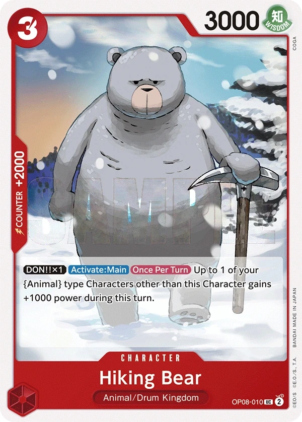 Hiking Bear (OP08-010) One Piece card