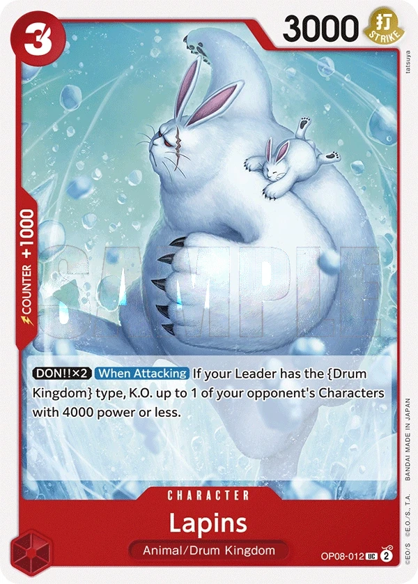 Lapins (OP08-012) One Piece card