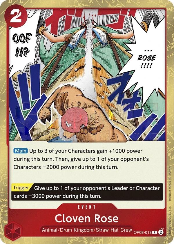 Cloven Rose (OP08-018) One Piece card