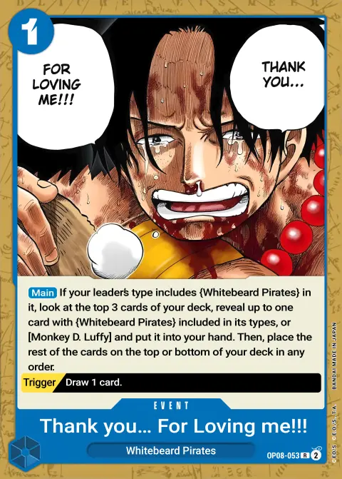 Thank You...for Loving Me!! (OP08-053) One Piece card