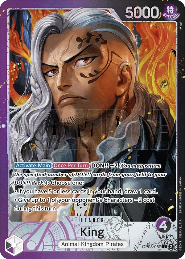 King (OP08-057_p1) Alt Art One Piece card