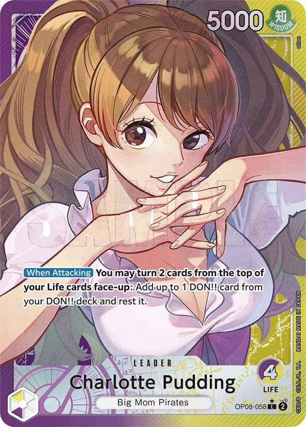 Charlotte Pudding (OP08-058_p1) Alt Art One Piece card