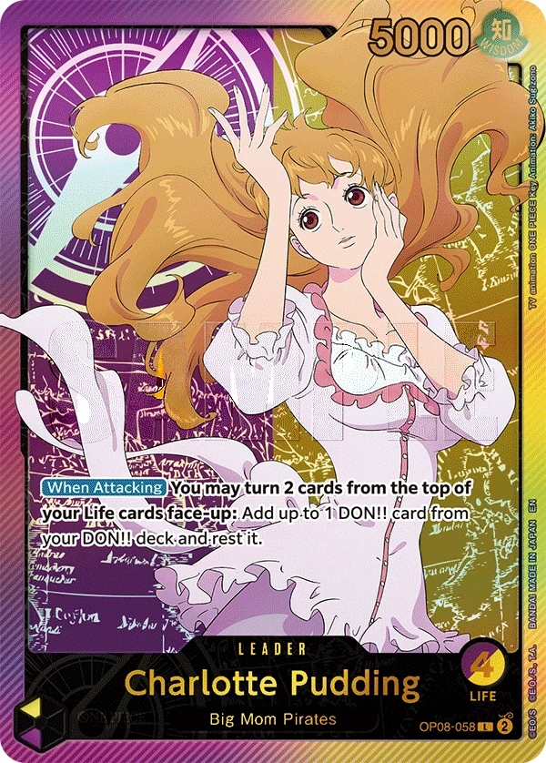 Charlotte Pudding (OP08-058_p2) Alt Art One Piece card