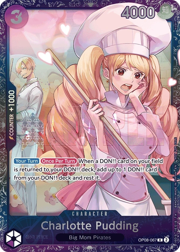 Charlotte Pudding (OP08-067_p2) Alt Art One Piece card