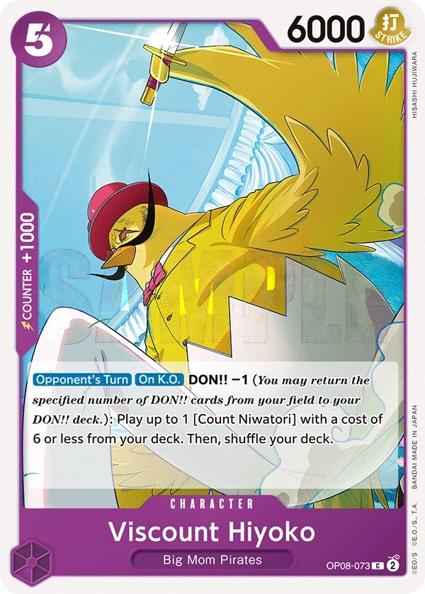 Viscount Hiyoko (OP08-073) One Piece card