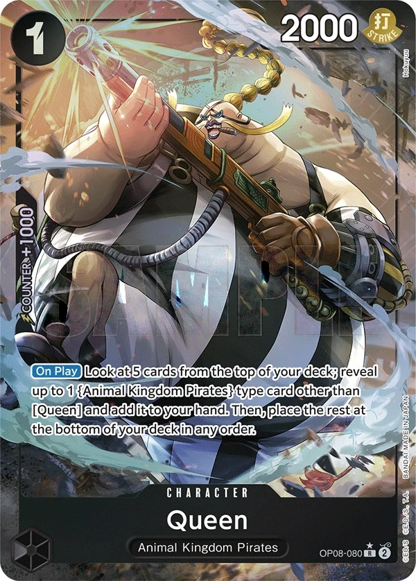 Queen (OP08-080_p1) Alt Art One Piece card