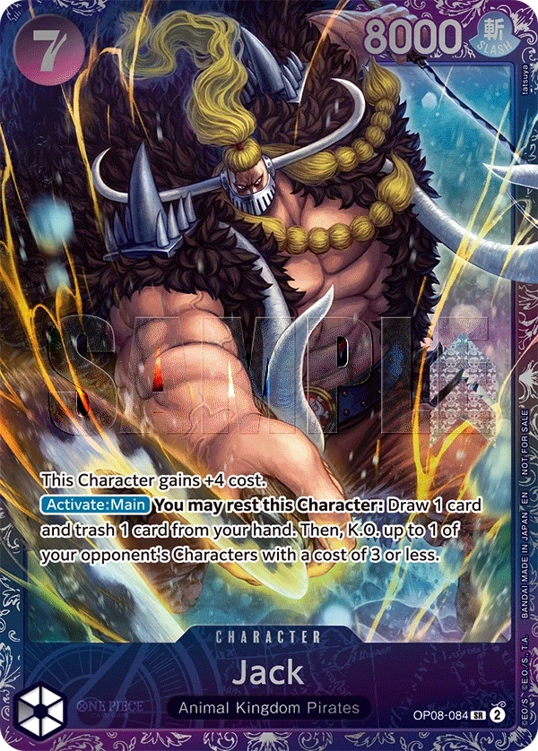 Jack (OP08-084_p2) Alt Art One Piece card