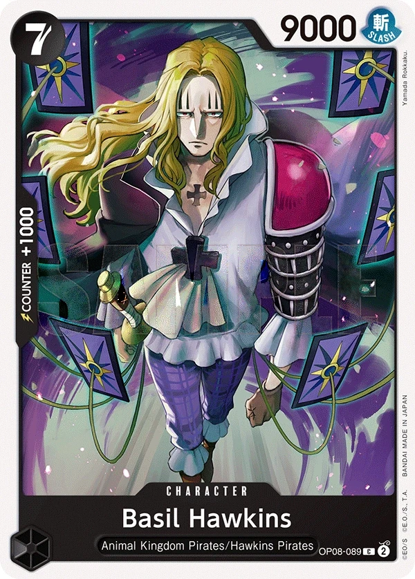 Basil Hawkins (OP08-089) One Piece card