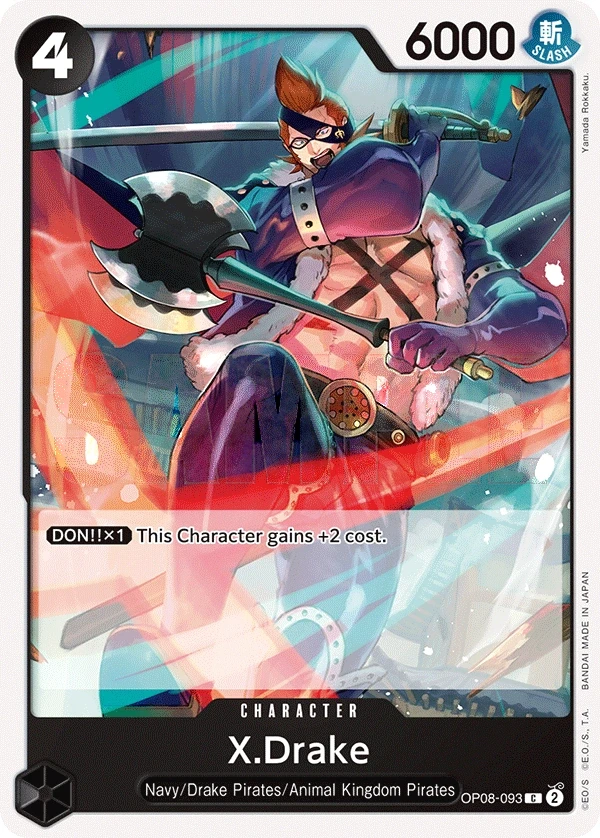 X.Drake (OP08-093) One Piece card