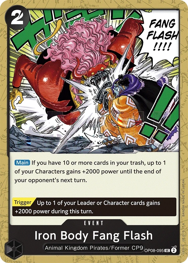Iron Body Fang Flash (OP08-095) One Piece card