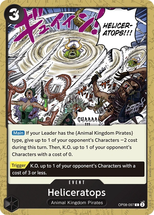 Heliceratops (OP08-097) One Piece card