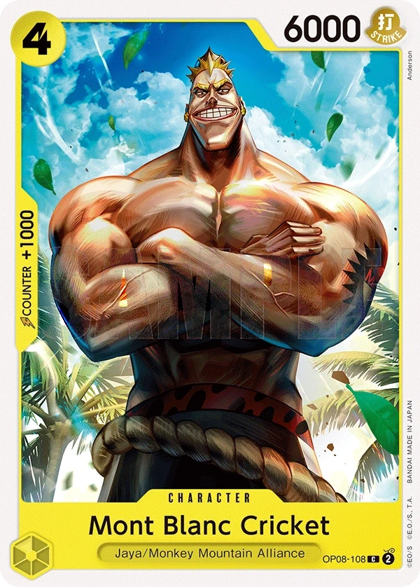 Mont Blanc Cricket (OP08-108) One Piece card
