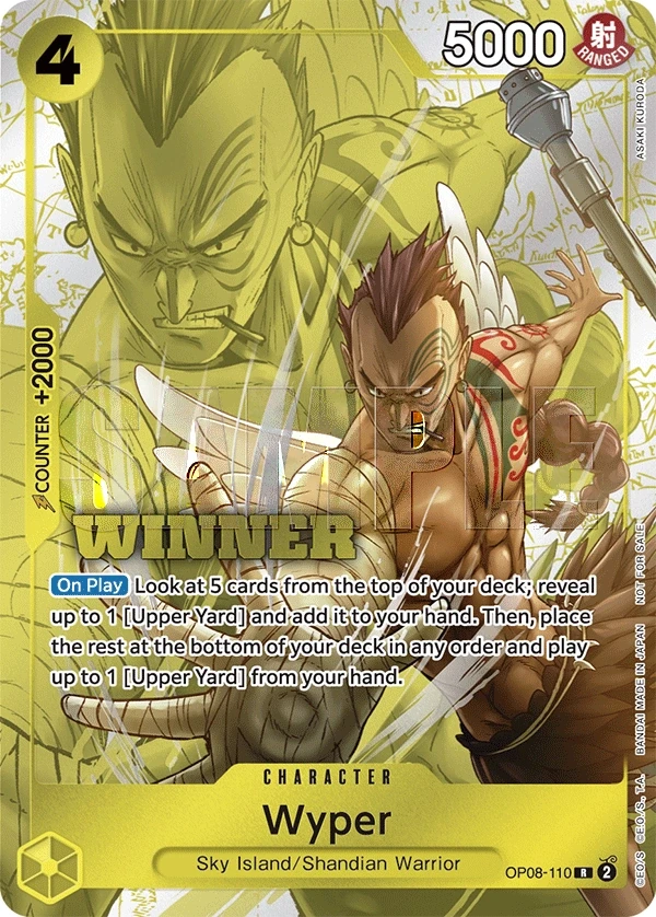 Wyper (OP08-110_p3) Alt Art One Piece card